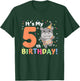 Kids Hippo 5th Birthday For Kids Five Years Old T-Shirt - T-Shirt | Forest