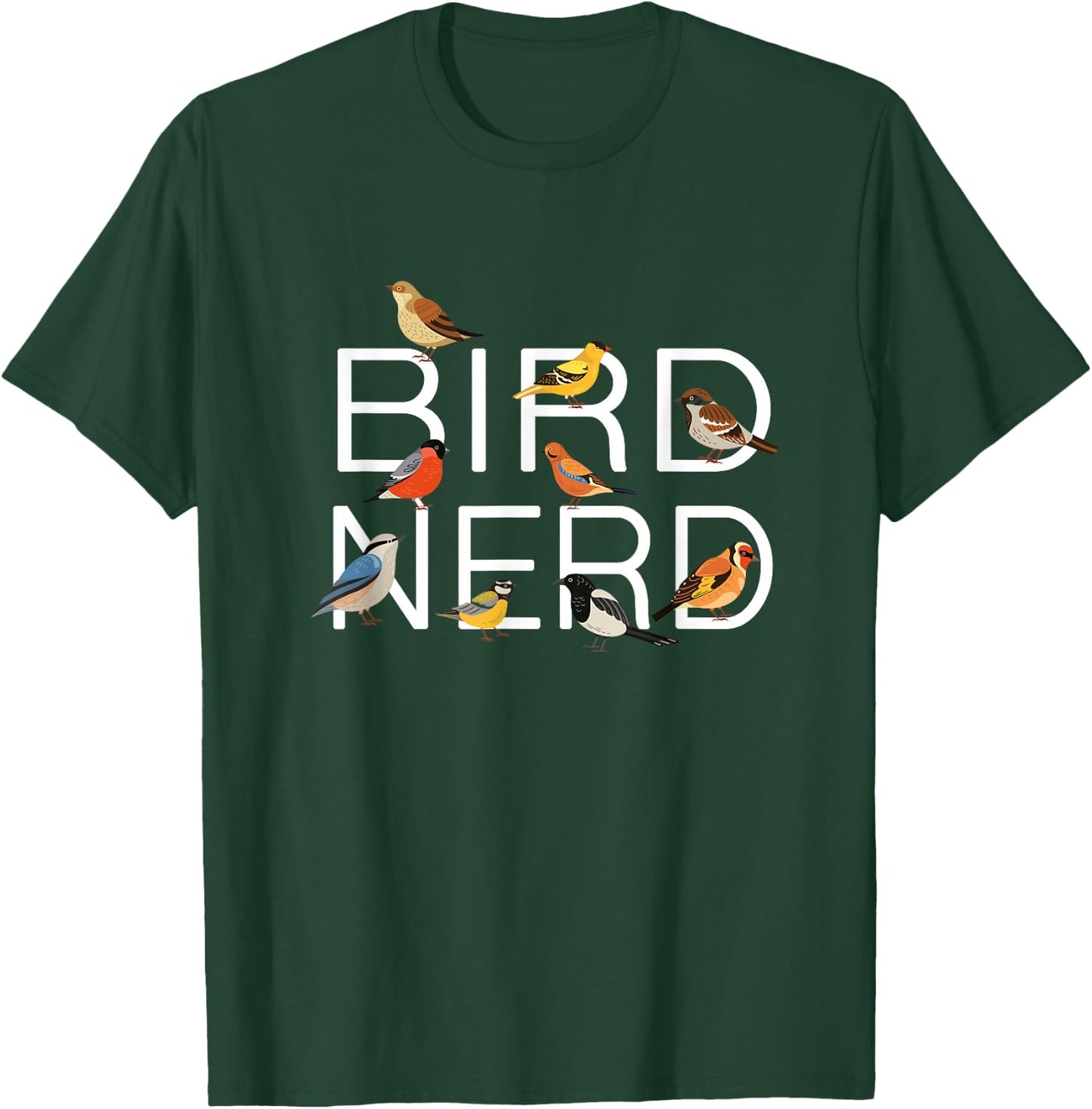 Vogelliebhaber Vogelbeobachtung Vogel Nerd Vogelbeobachter Birder T-Shirt - T-Shirt | Forest
