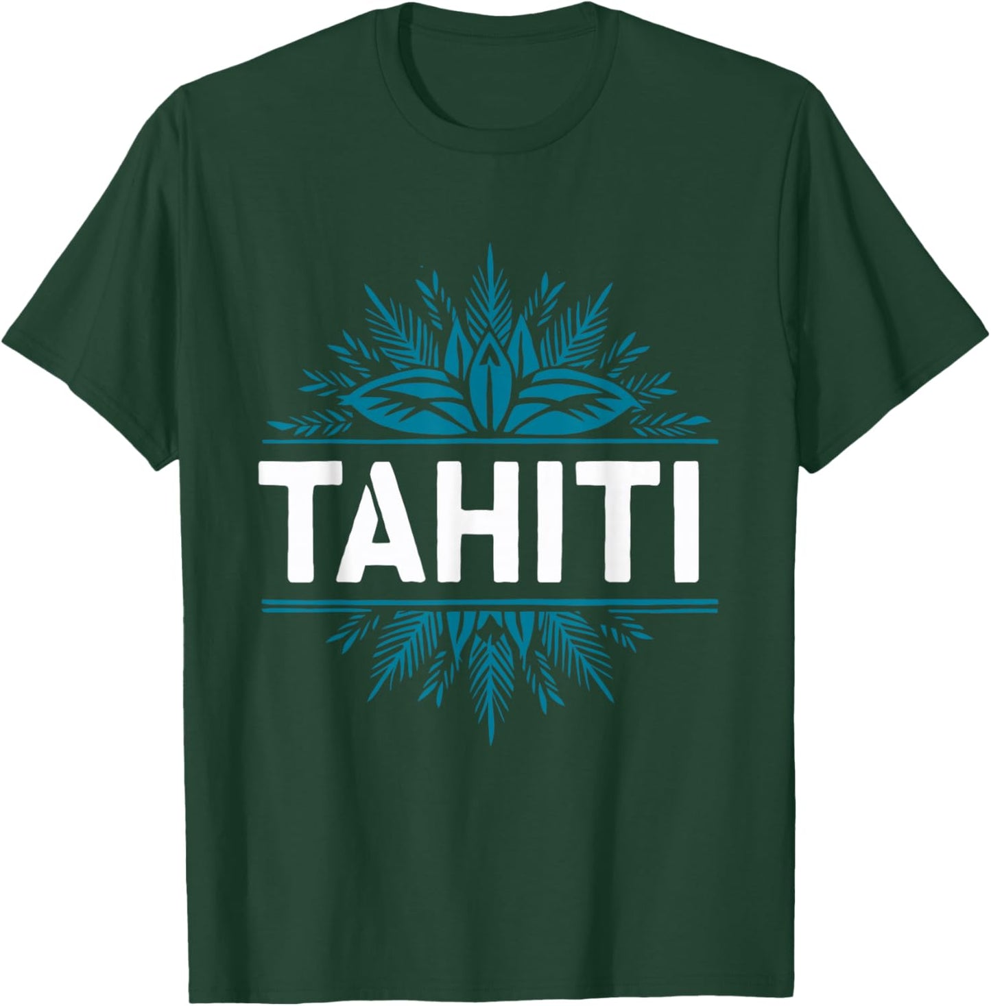 Tahiti French Polynesia , Black, S T-Shirt - T-Shirt | Forest