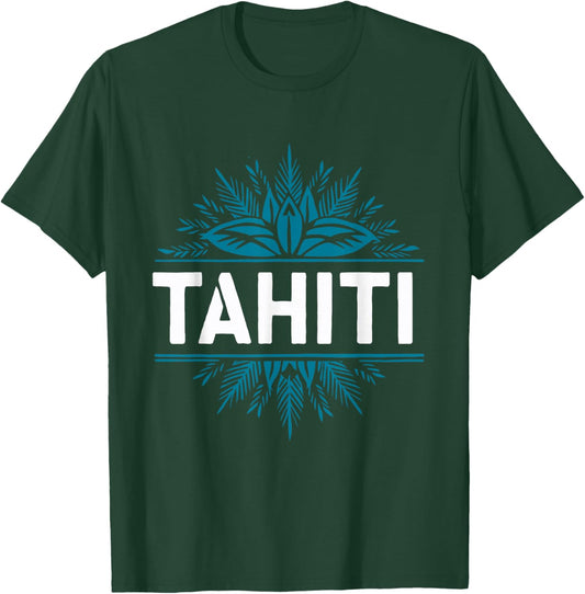 Tahiti French Polynesia , Black, S T-Shirt - T-Shirt | Forest