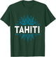 Tahiti French Polynesia , Black, S T-Shirt - T-Shirt | Forest
