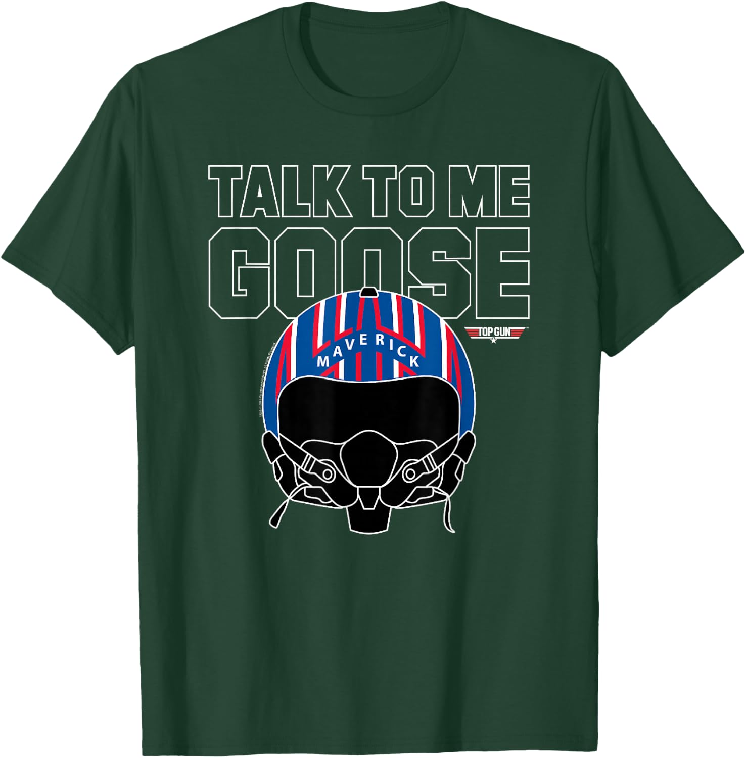 Top Gun Talk To Me Goose Maverick Helmet,Sleeveless T-Shirt - T-Shirt | Forest