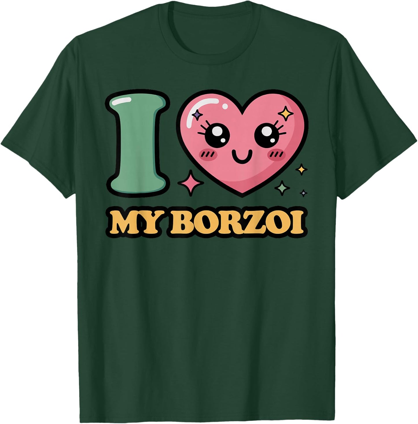 J'adore My Barzoi T-Shirt - T-Shirt | Forest