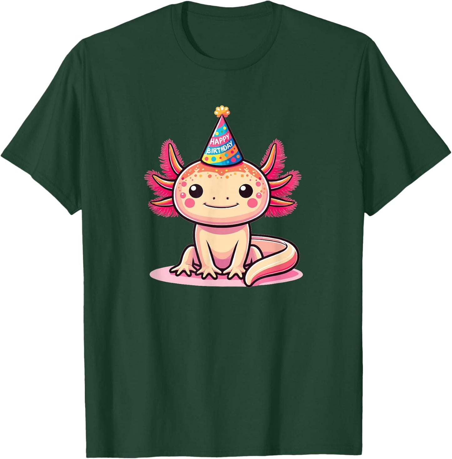 Birthday Axolotl For Kids A Birthday Axolotl T-Shirt - T-Shirt | Forest