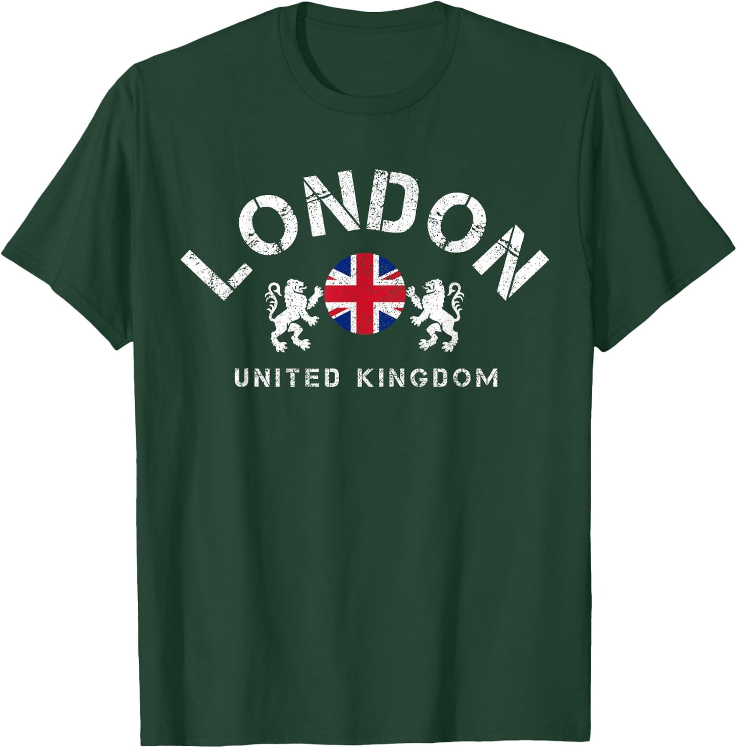 London UK United Kingdom Union Jack England Souvenir Gift Small T-Shirt - T-Shirt | Forest