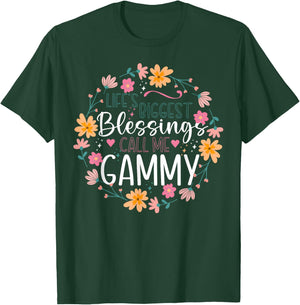 Floral Gammy Grandmother Grandma T-Shirt - T-Shirt | Forest