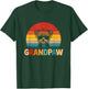 Funny Grandpaw Retro Vintage Morkie Lovers Grandpa Fathers T-Shirt - T-Shirt | Forest