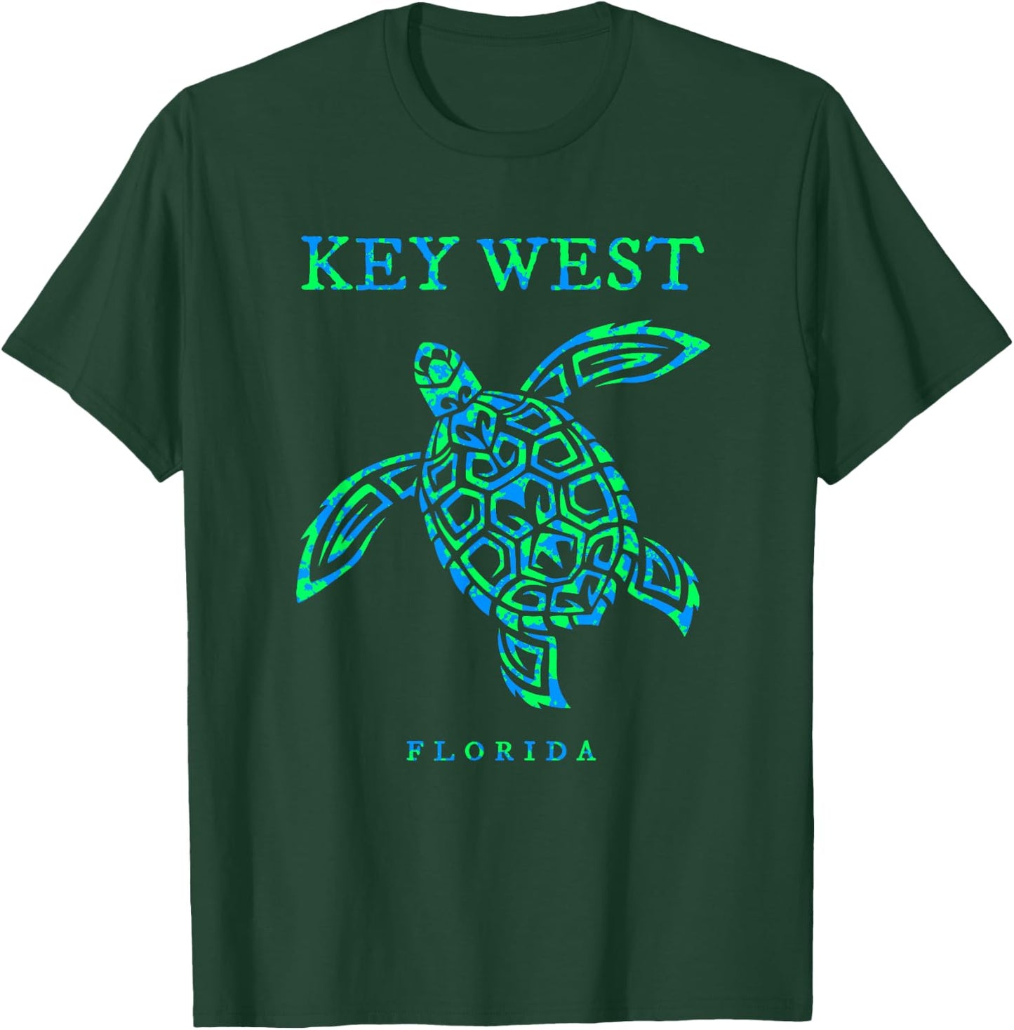 Key West Florida Sea Turtle Boys Girls Toddler T-Shirt - T-Shirt | Forest