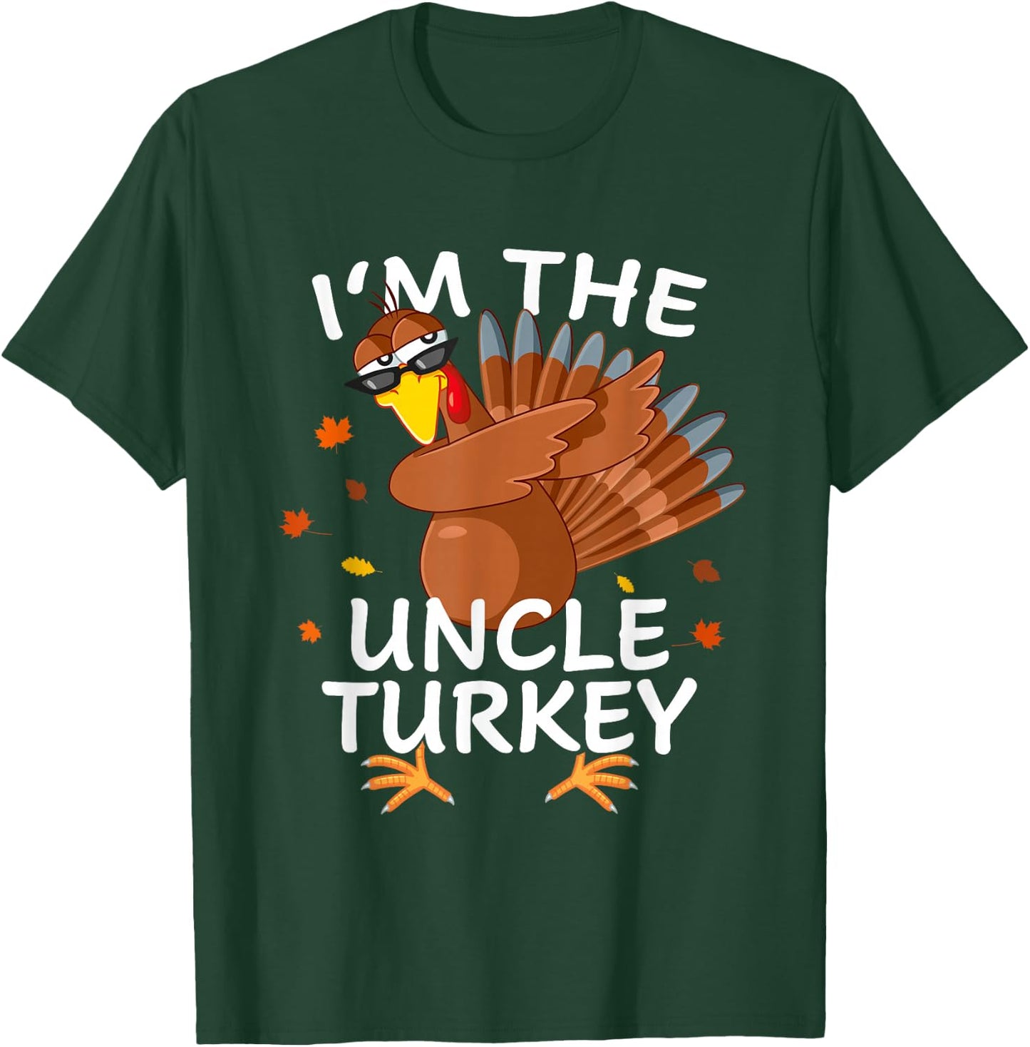 Uncle Turkey Matching Outfit Thanksgiving Pajamas Family T-Shirt - T-Shirt | Forest