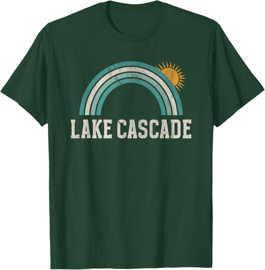 Lake Cascade Idaho Outdoors Vintage T-Shirt - T-Shirt | Forest