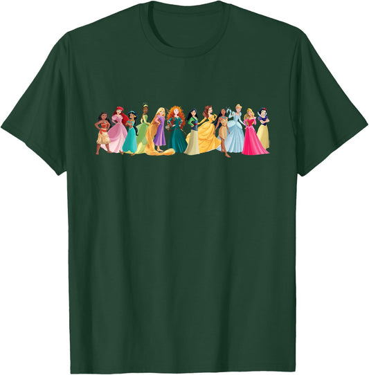 Disney Princess A Dozen Magical Friends Group Lineup T-Shirt - T-Shirt | Forest