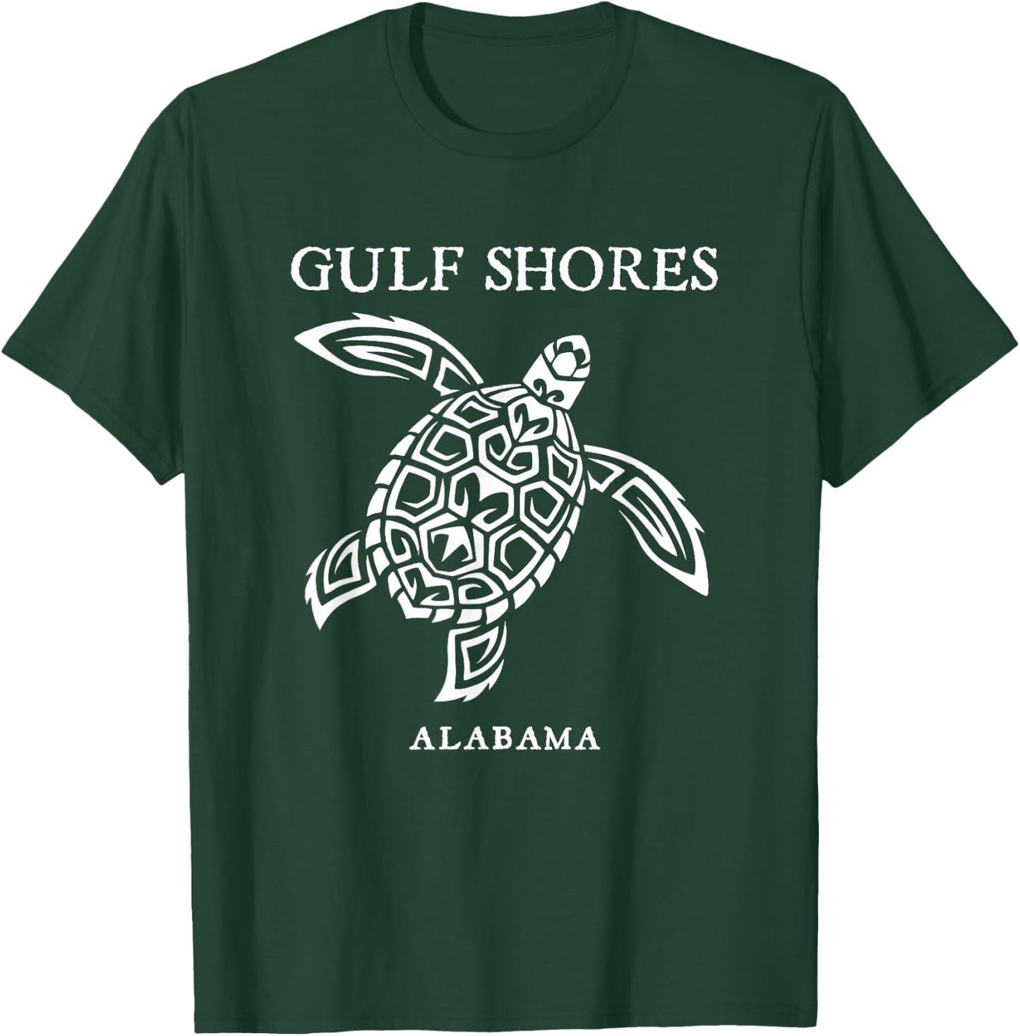 Gulf Shores Alabama Retro Sea Turtle Boys Girls Toddler T-Shirt - T-Shirt | Forest