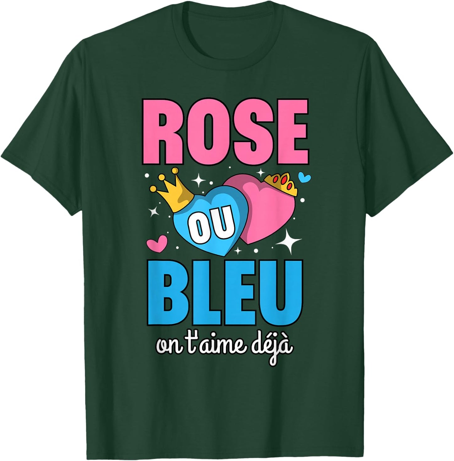 gender reveal baby sex announcement baby shower surprise , Black, S T-Shirt - T-Shirt | Forest