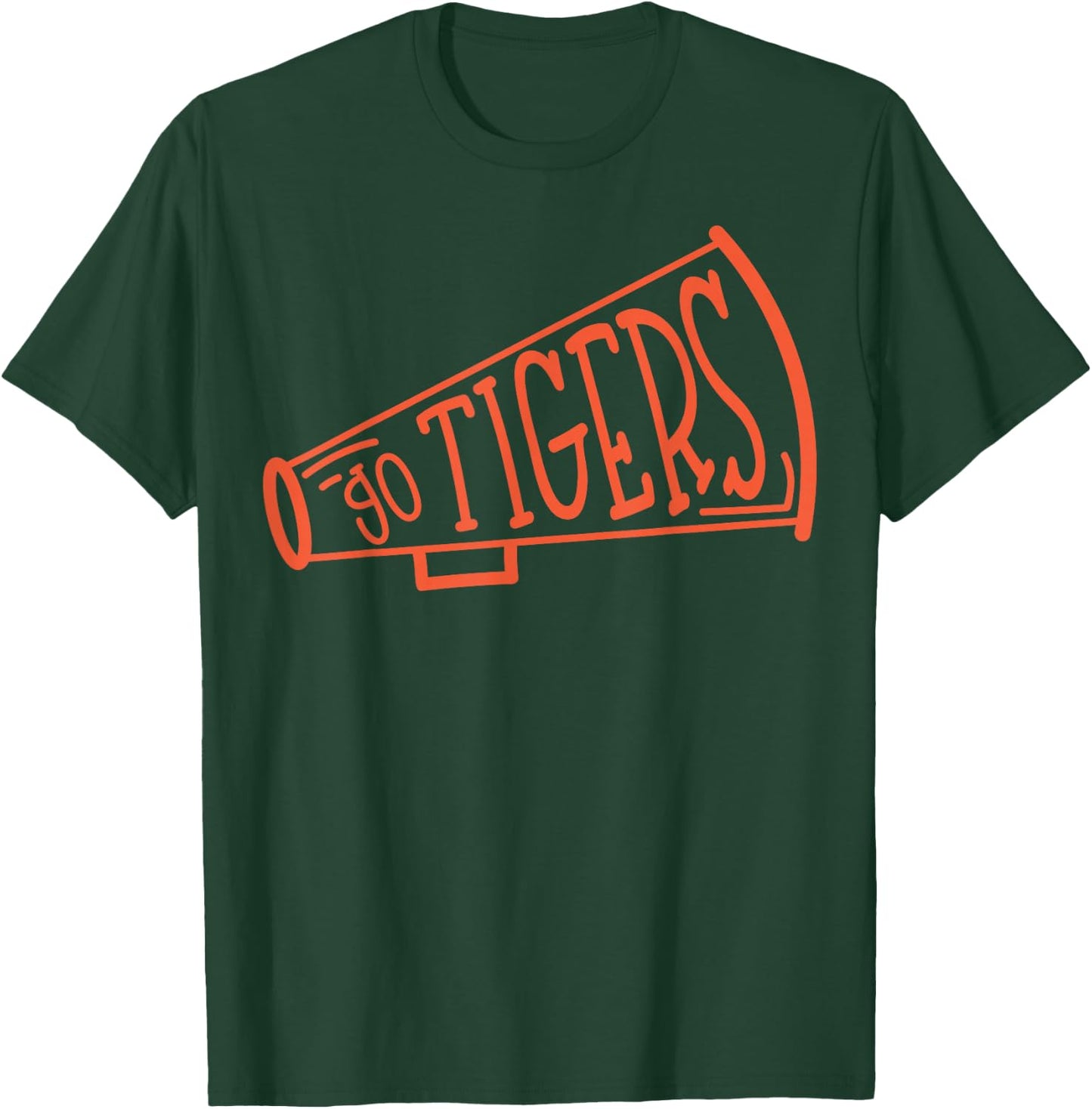 Go Cheer Tigers Football T-Shirt - T-Shirt | Forest