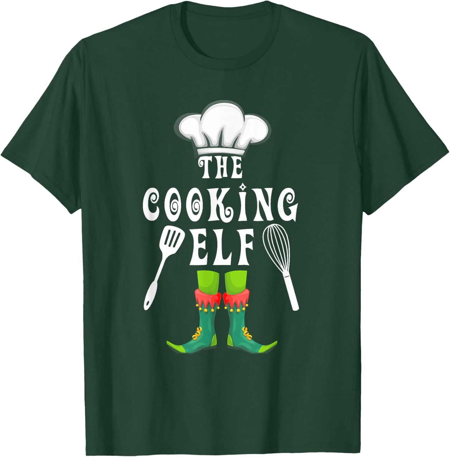 The Cooking Elf Family Matching Group Christmas T-Shirt - T-Shirt | Forest