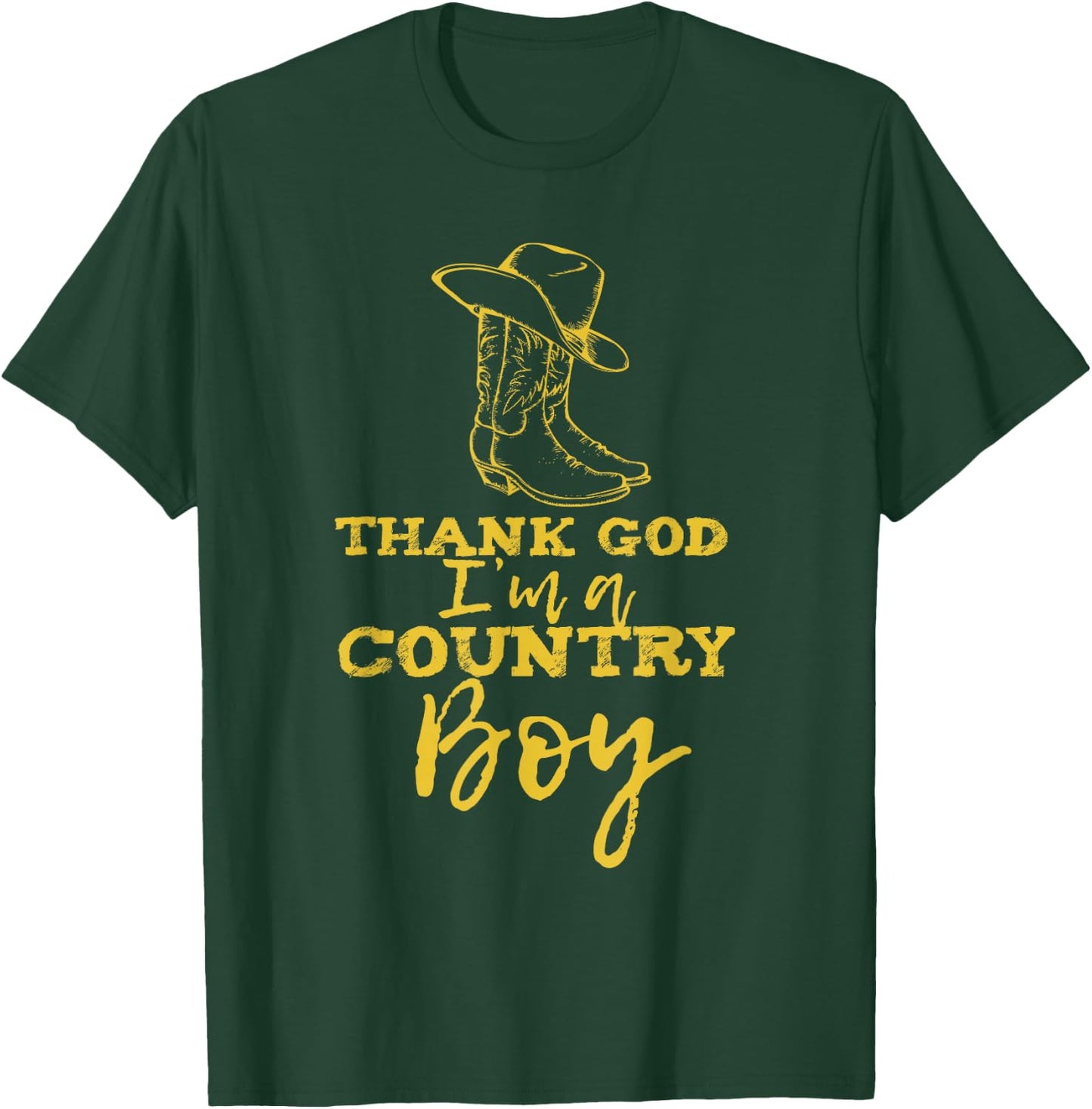 Country music lyrics quotes Thank God I'm a Country Boy T-Shirt - T-Shirt | Forest