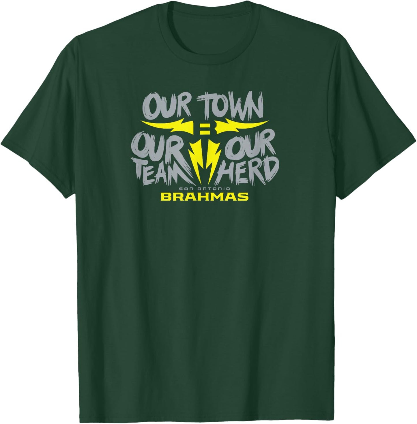 San Antonio Brahmas - Our Town Our Team Our Herd - UFL T-Shirt - T-Shirt | Forest