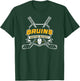 Boston Bruins Hockey Sticks Black Officially Licensed T-Shirt - T-Shirt | Forest