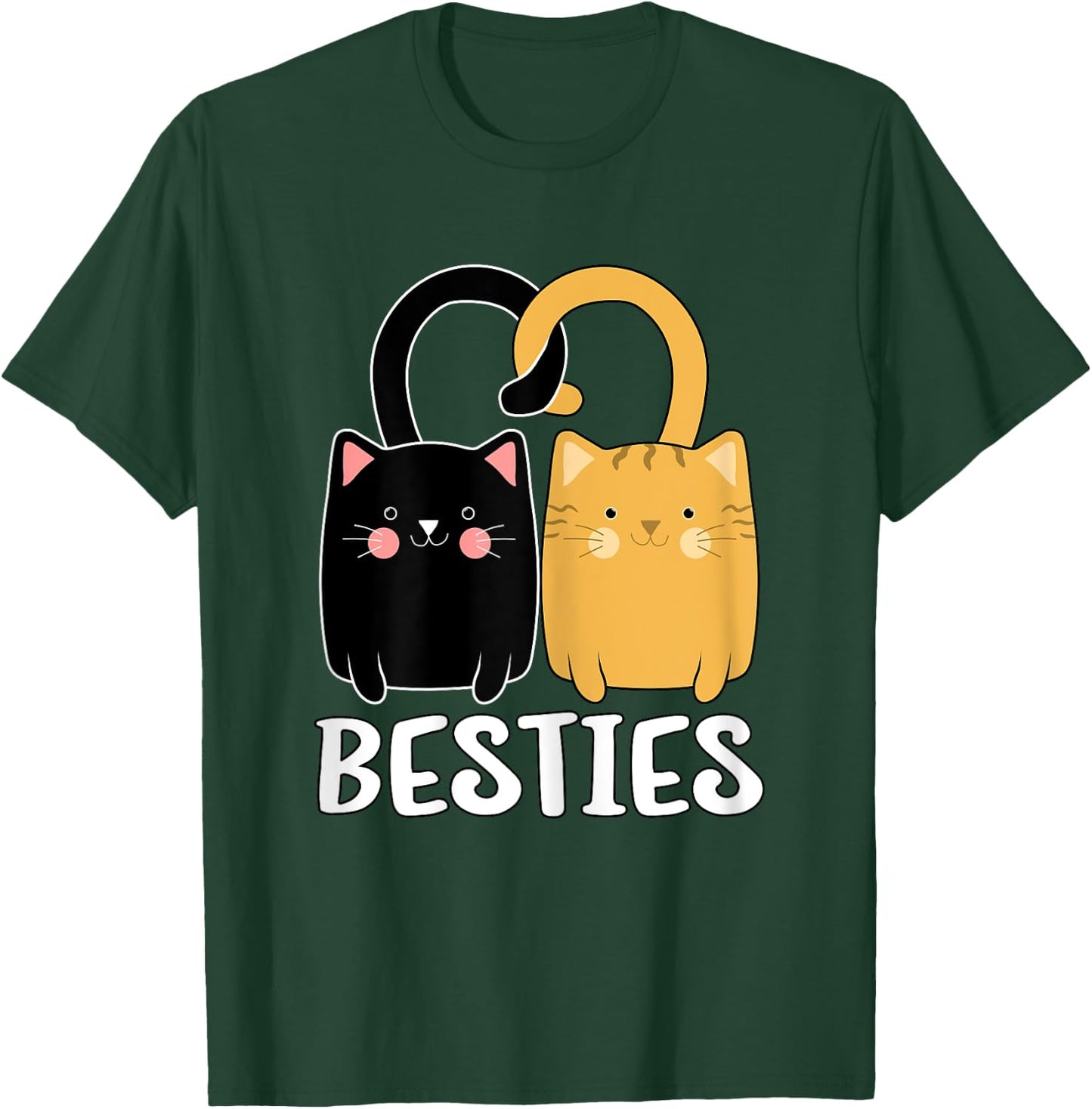 Best Friends Beste Freundin für 2 Mädchen Katzen Partnerlook T-Shirt - T-Shirt | Forest