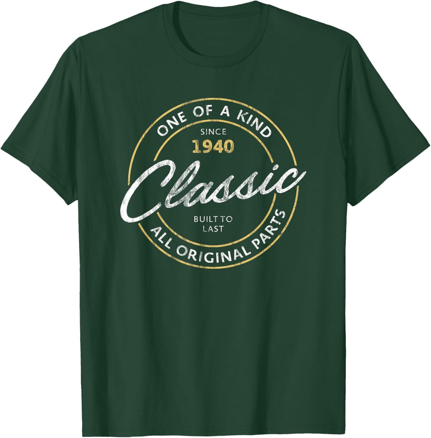 Classic Since 1940 Vintage 85th Birthday T-Shirt - T-Shirt | Forest