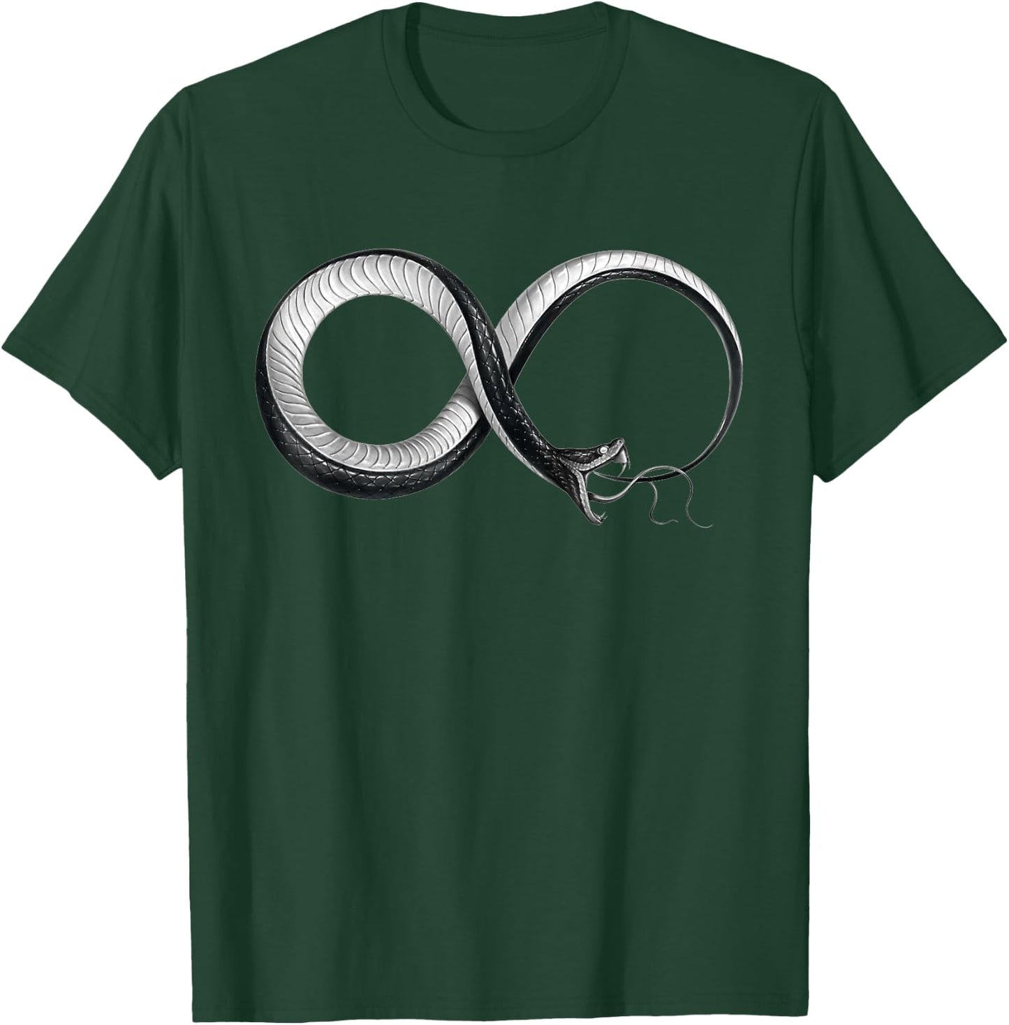 Infinity Snake Occult Ouroboros T-Shirt - T-Shirt | Forest