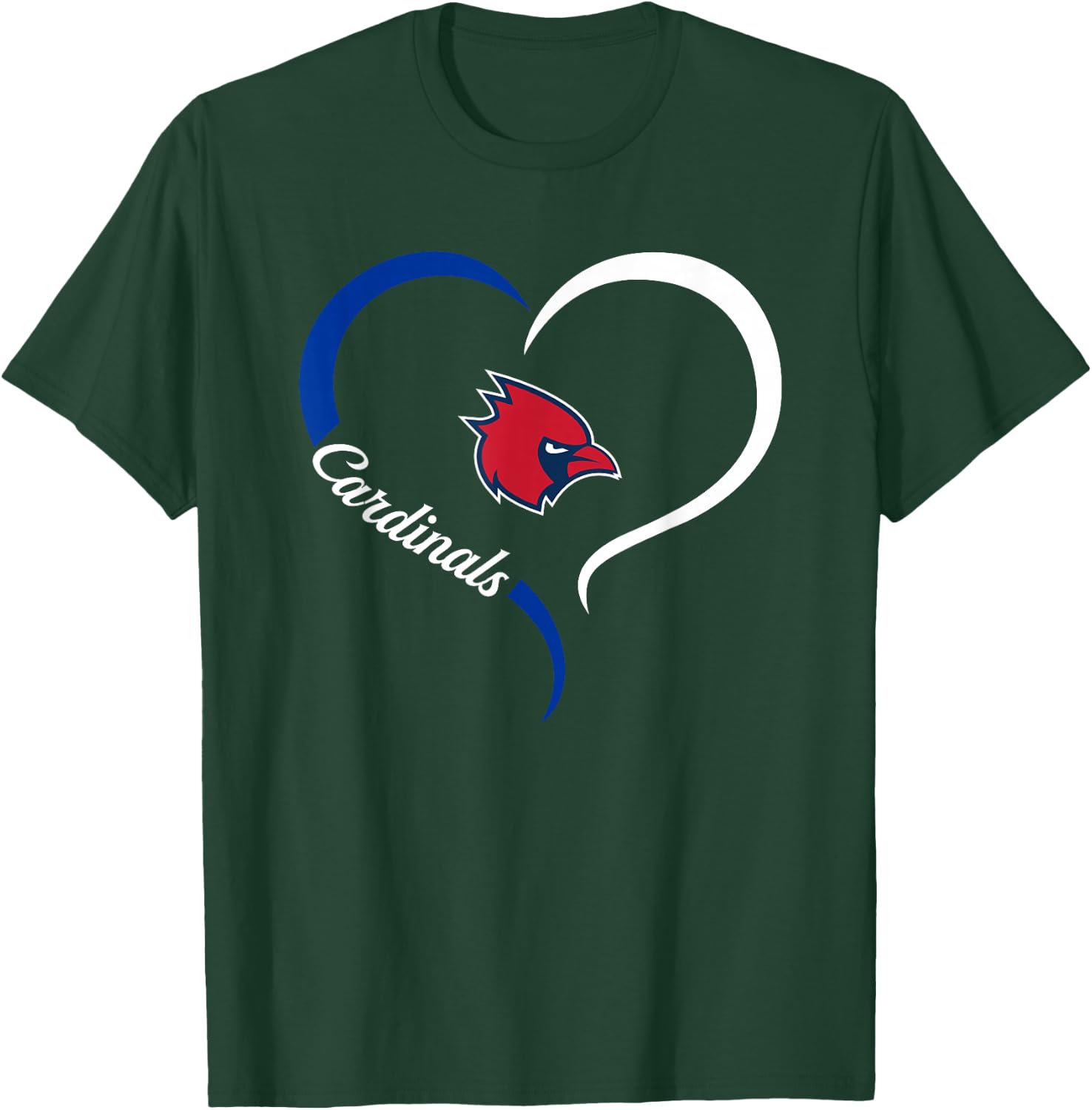 Logo Half Heart Slogan HS T-Shirt - T-Shirt | Forest