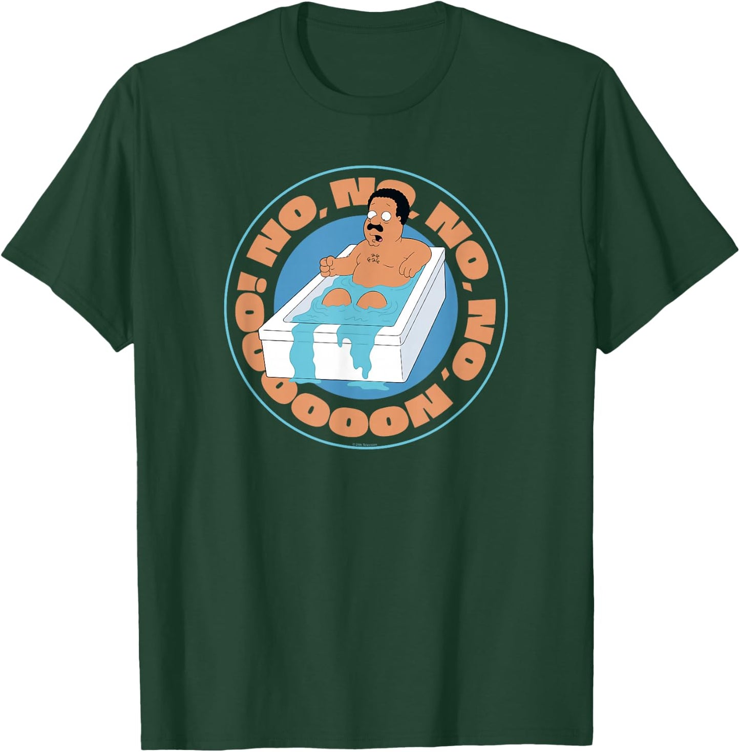 Ripple Junction x Family Guy Cleveland Brown Bathtub , blue T-Shirt - T-Shirt | Forest