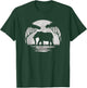 Elephant Moon Vintage Elephant Lover Wildlife Men Women T-Shirt - T-Shirt | Forest