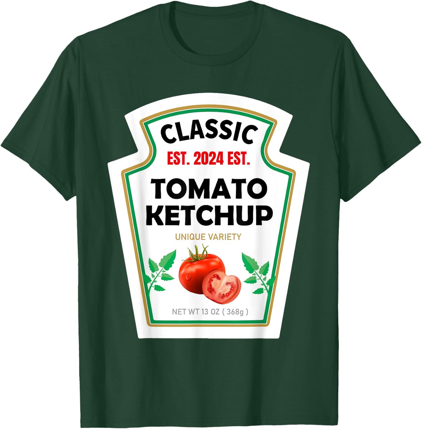 Red Ketchup DIY Costume Matching Couples Groups Halloween T-Shirt - T-Shirt | Forest