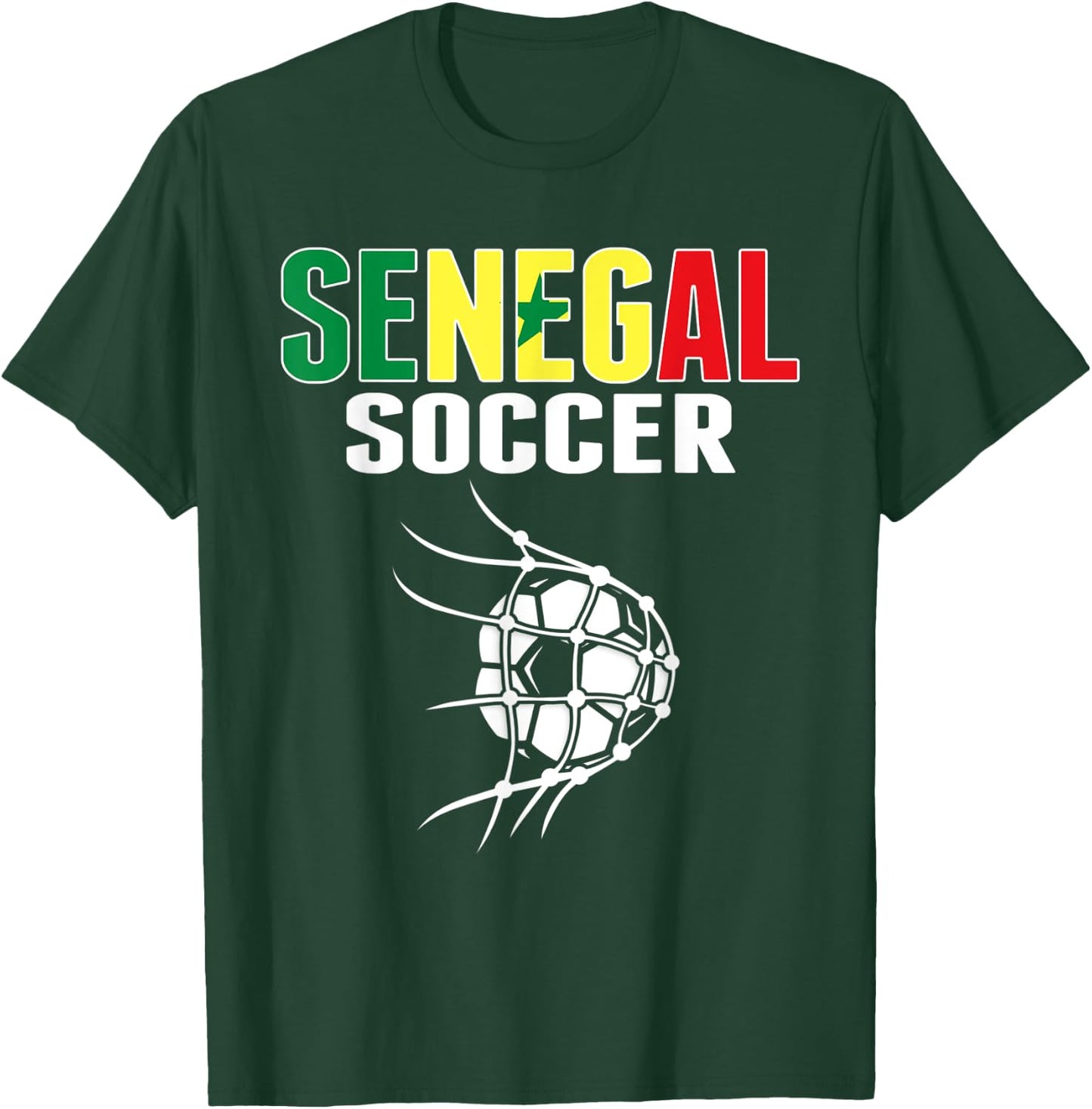 Senegal Soccer Fans Jersey Support Senegalese Football Team T-Shirt - T-Shirt | Forest