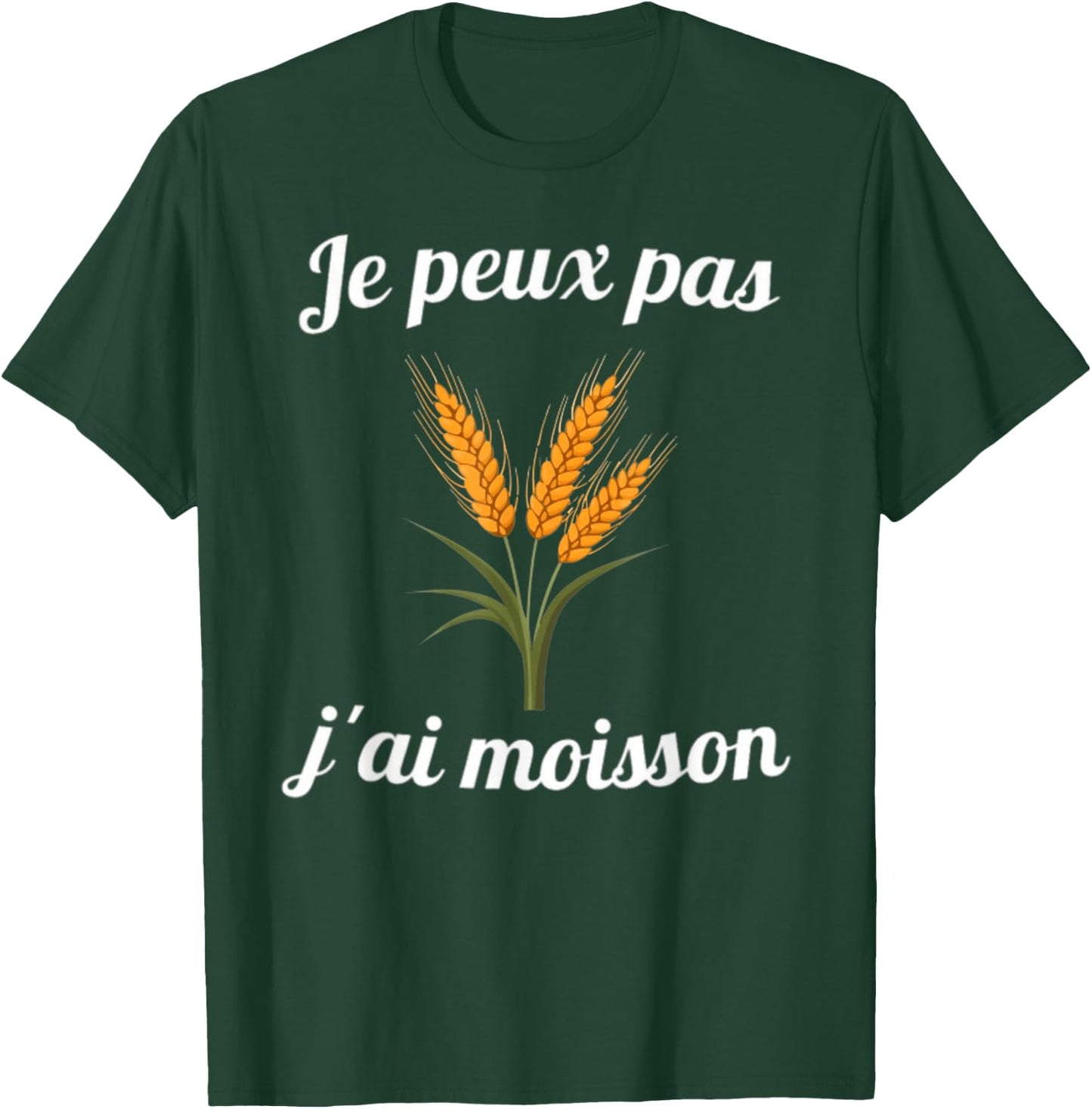 Je peux pas j'ai harvest gift farmer man , Black, S T-Shirt - T-Shirt | Forest