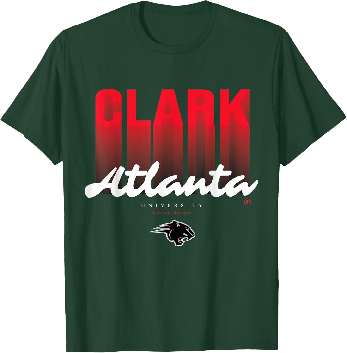 The Yard Essentials - Clark Atlanta University - CAU Fade T-Shirt - T-Shirt | Forest