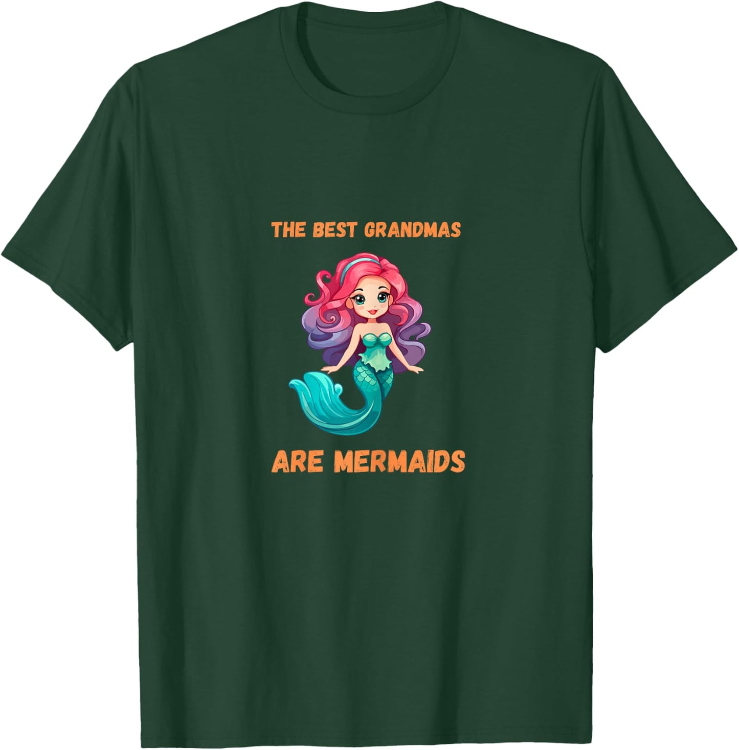 Best Grandmas Are Mermaids Granny T-Shirt - T-Shirt | Forest