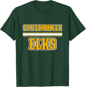 Centerville Elks Horizontal Stripes T-Shirt - T-Shirt | Forest
