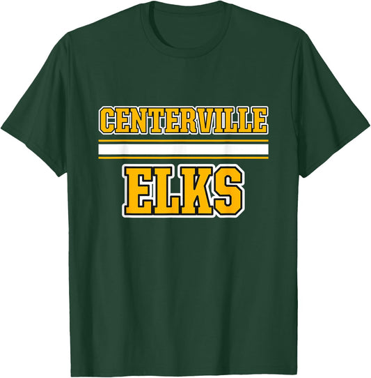 Centerville Elks Horizontal Stripes T-Shirt - T-Shirt | Forest