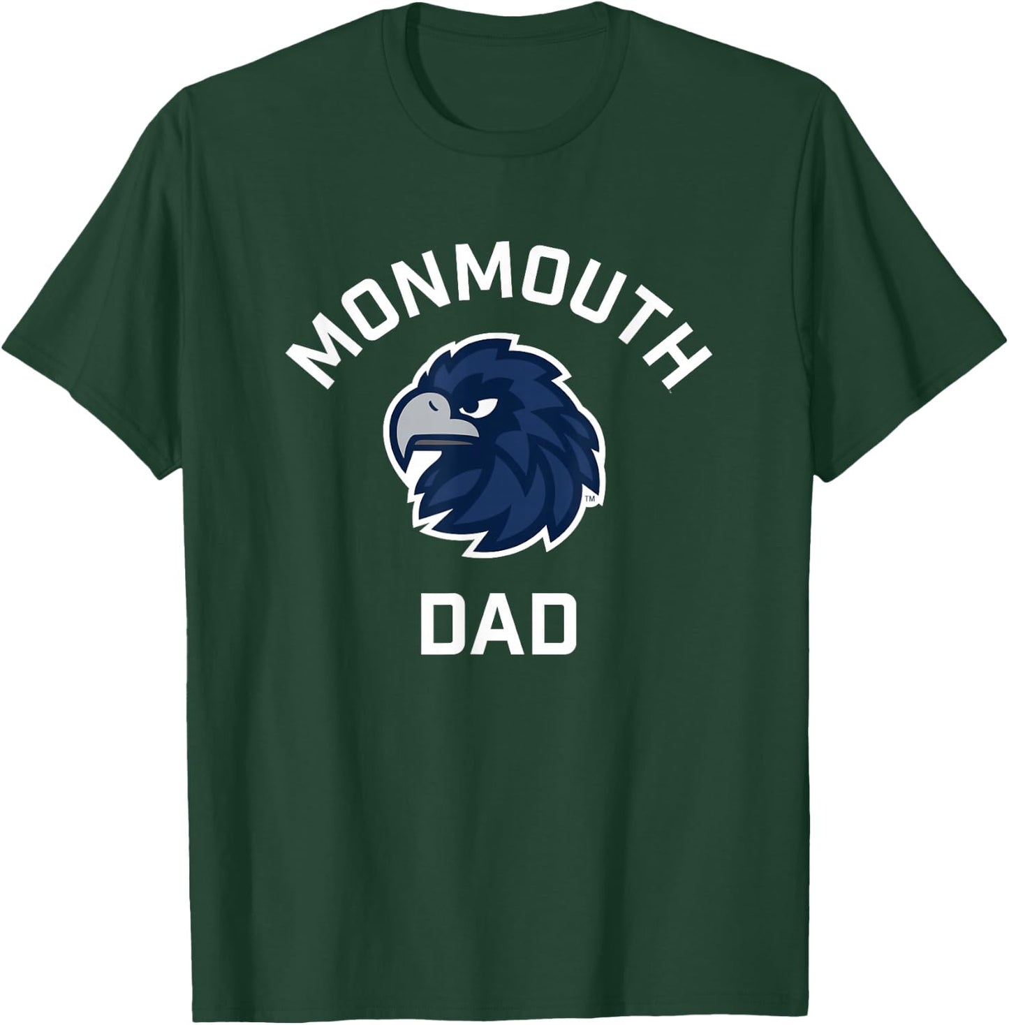 Monmouth University Hawks Arched Dad T-Shirt - T-Shirt | Forest