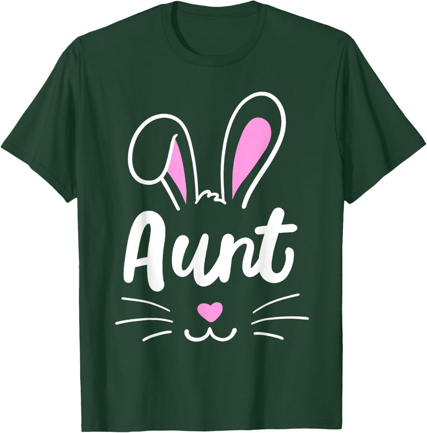 Aunt Bunny Cute Rabbit Matching Family Easter Sister Women T-Shirt - T-Shirt | Forest