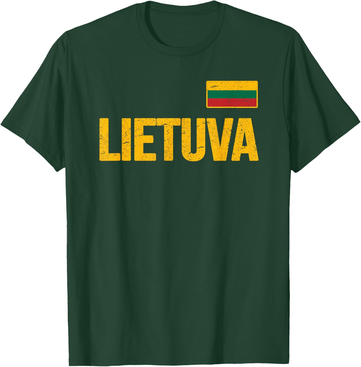 Lithuania Lithuanian Flag Lietuva Souvenir Love Gift T-Shirt - T-Shirt | Forest