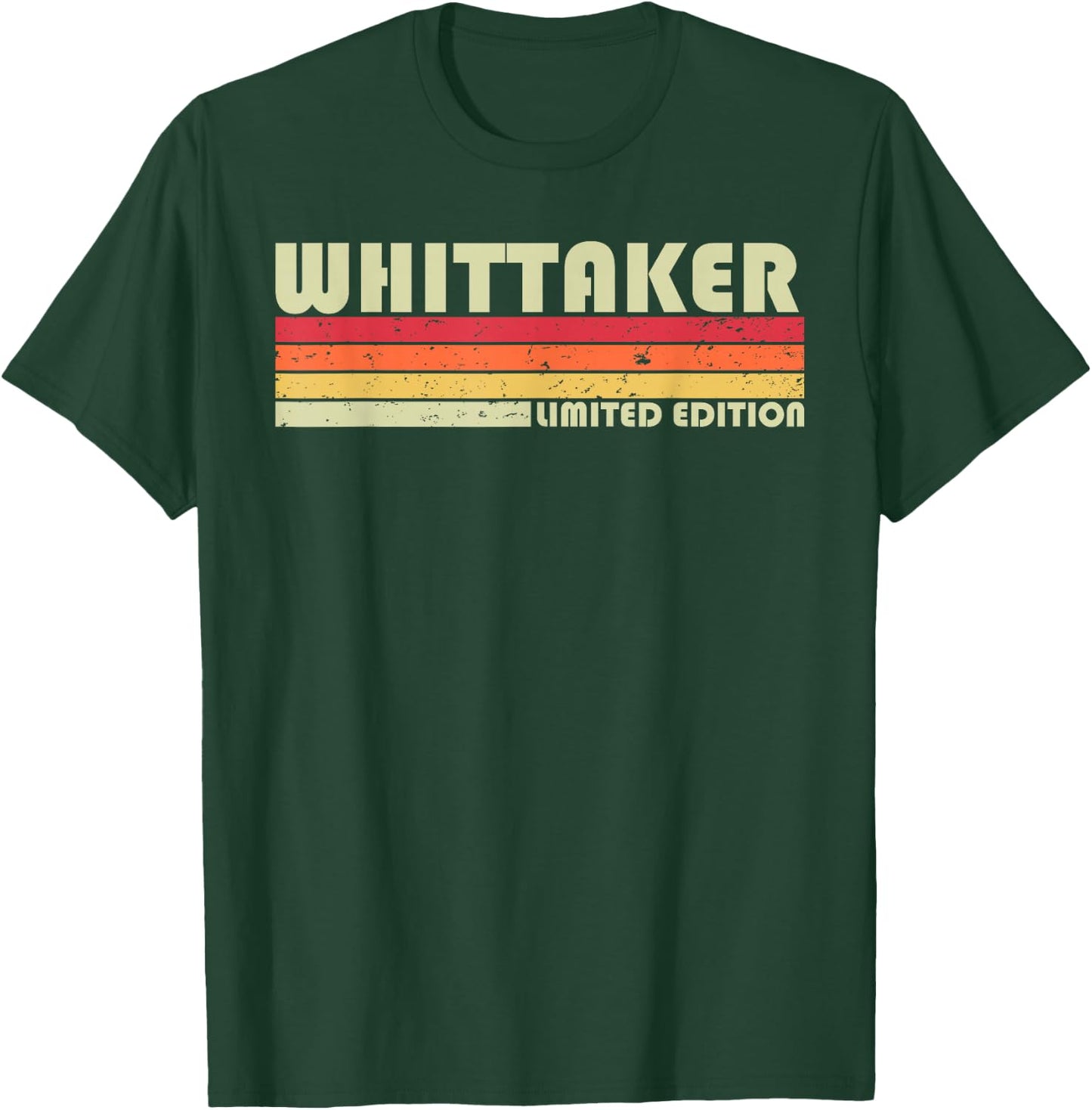 WHITTAKER Nachname, lustig, Retro, Vintage, 80er Jahre Geburtstagstreffen T-Shirt - T-Shirt | Forest