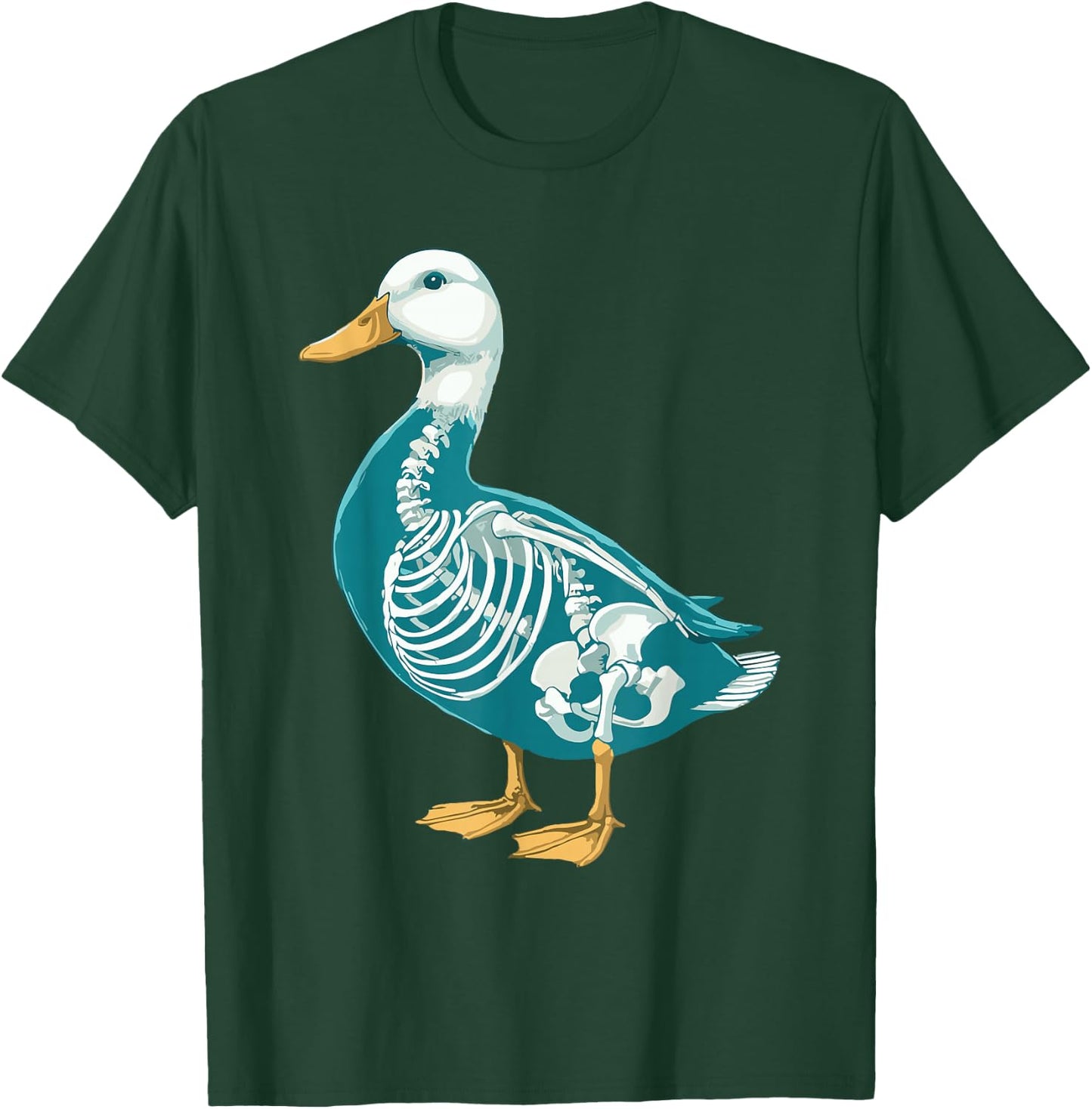 X-ray Duck Body Anatomy Radiography Skeleton T-Shirt - T-Shirt | Forest
