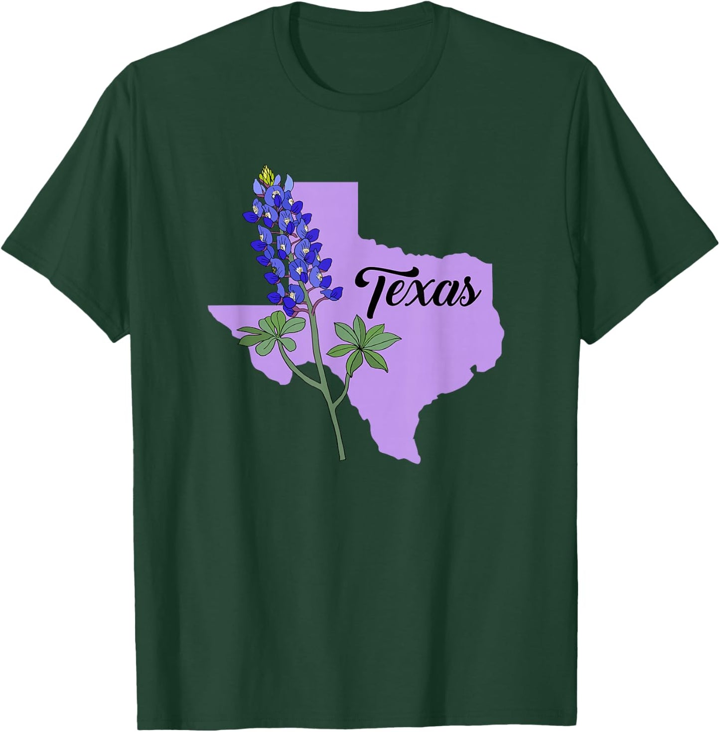 Texas Flower Bluebonnet T-Shirt - T-Shirt | Forest