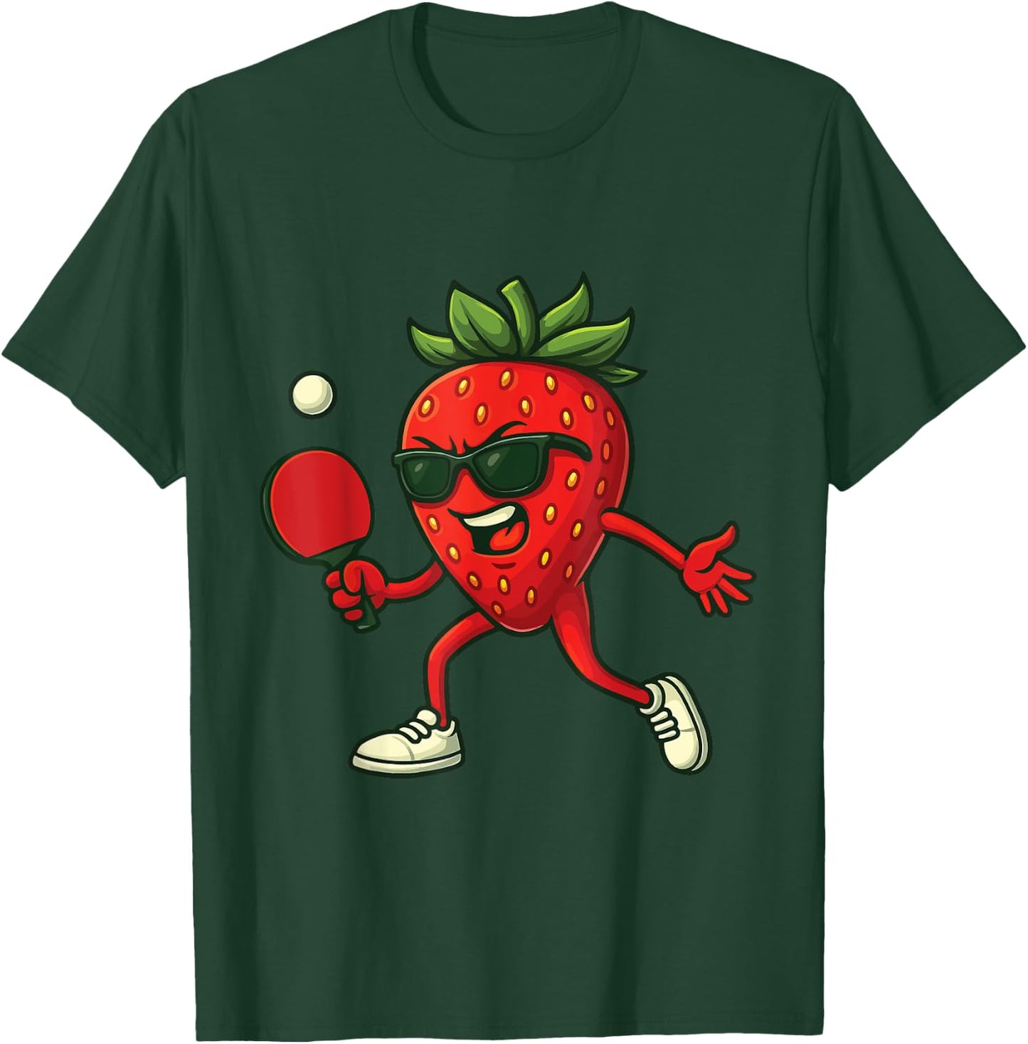 Tennis de Table Fraise T-Shirt - T-Shirt | Forest