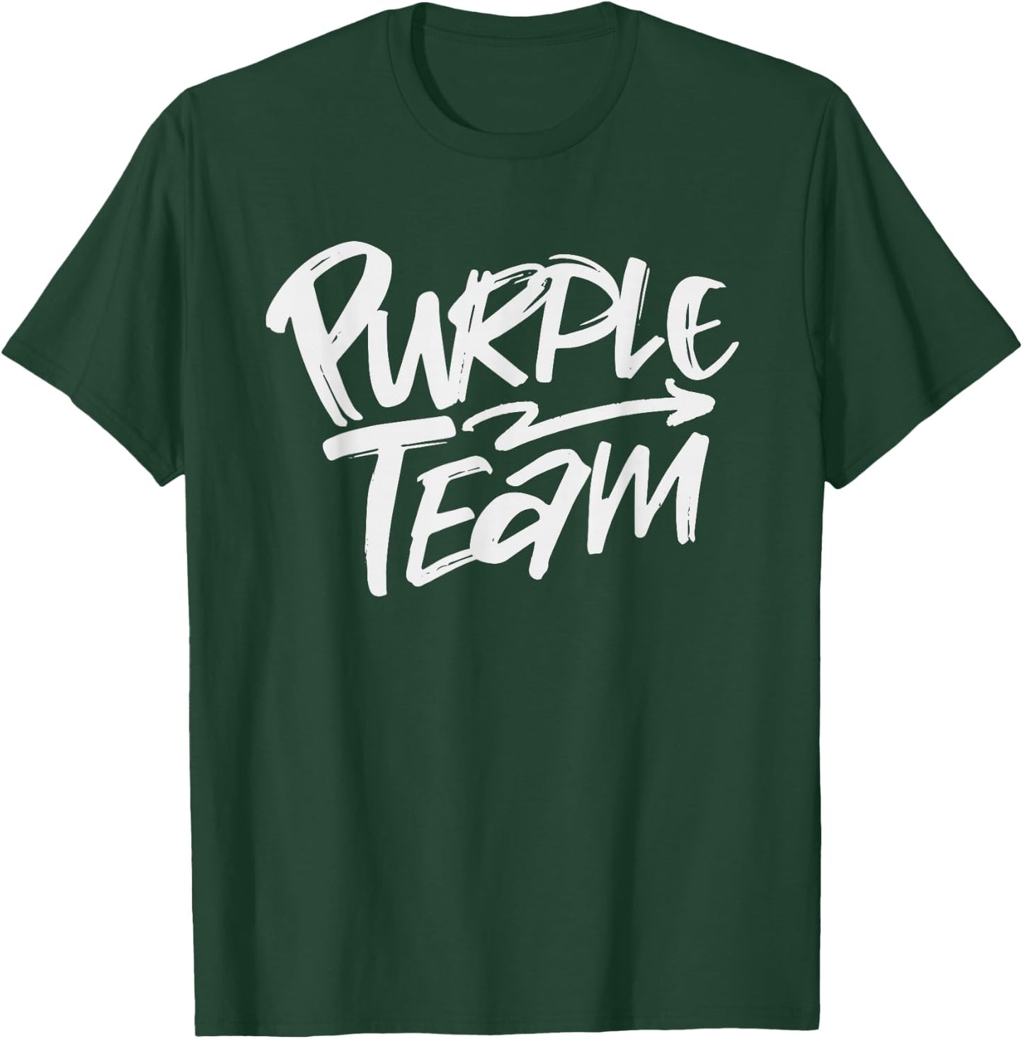 Purple Team Matching Team Spirit & Unity Purple Color Design T-Shirt - T-Shirt | Forest