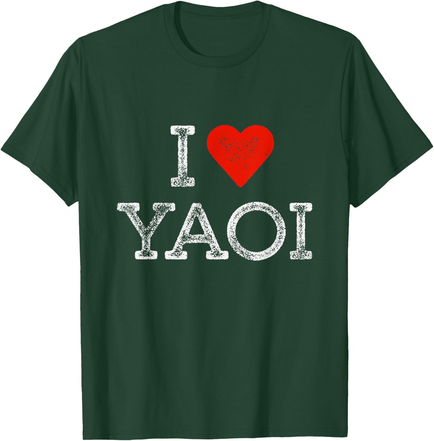 I Love Yaoi Anime Lover Vintage LGBTQ Boys' Love Manga T-Shirt - T-Shirt | Forest