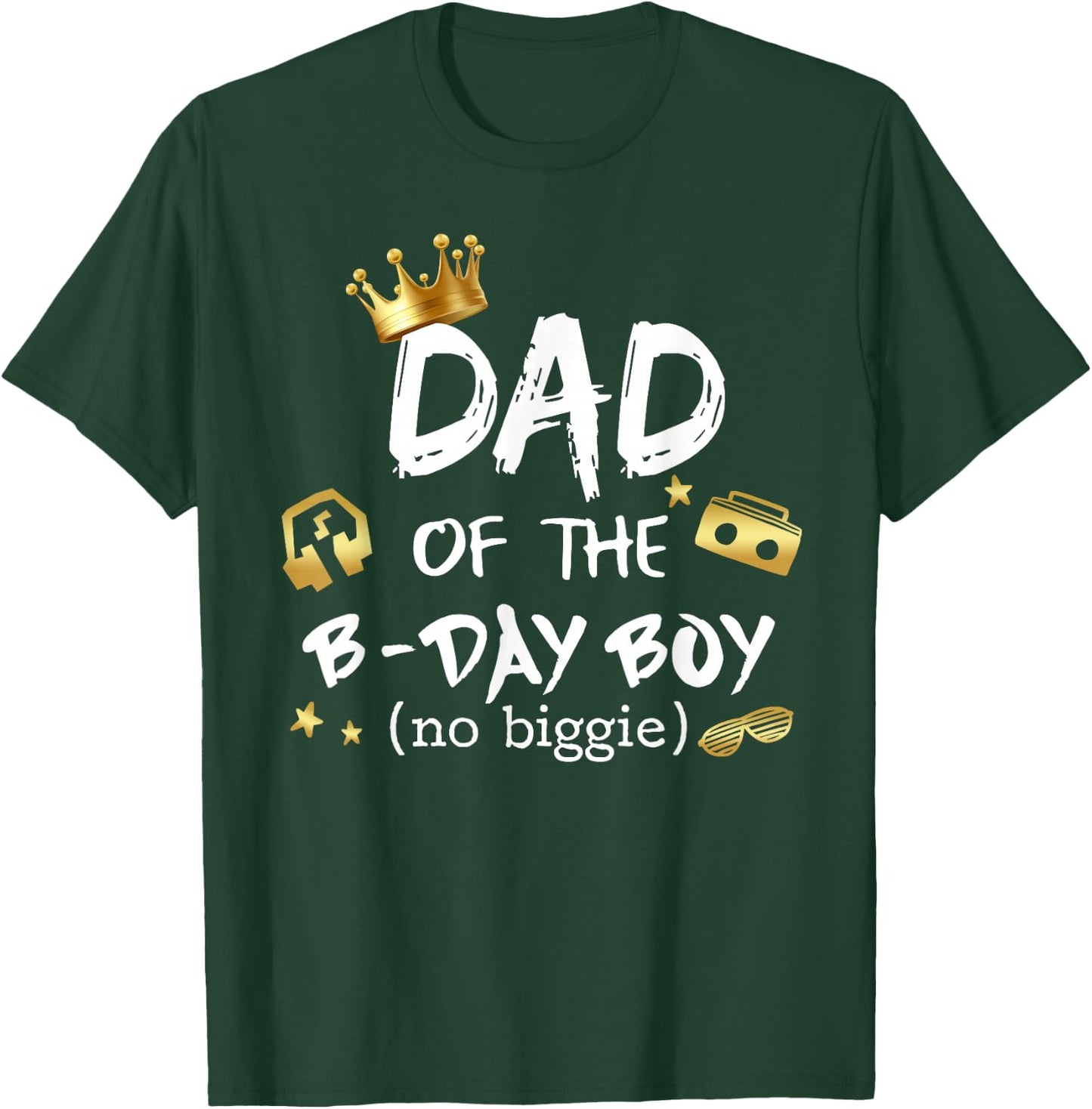 Dad Of The Birthday Boy Notorious One Hip Hop 1st Birthday T-Shirt - T-Shirt | Forest