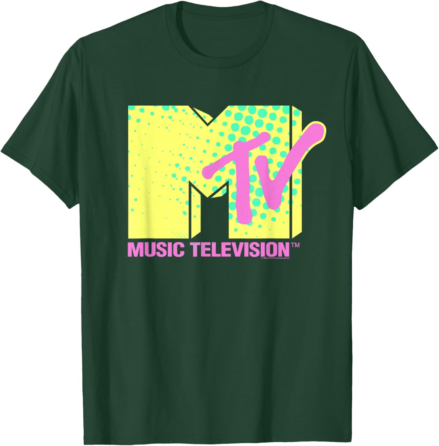MTV Neon Logo , black T-Shirt - T-Shirt | Forest