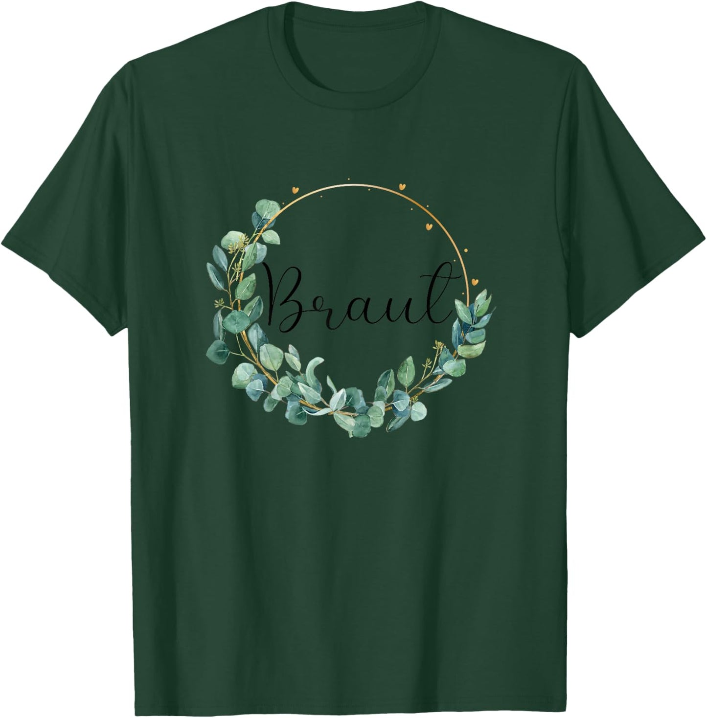 Bride to be Stag Night Wedding Eucalyptus , White T-Shirt - T-Shirt | Forest