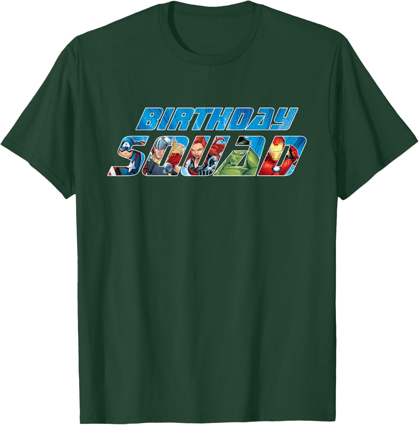 Marvel Avengers Birthday Squad T-Shirt - T-Shirt | Forest