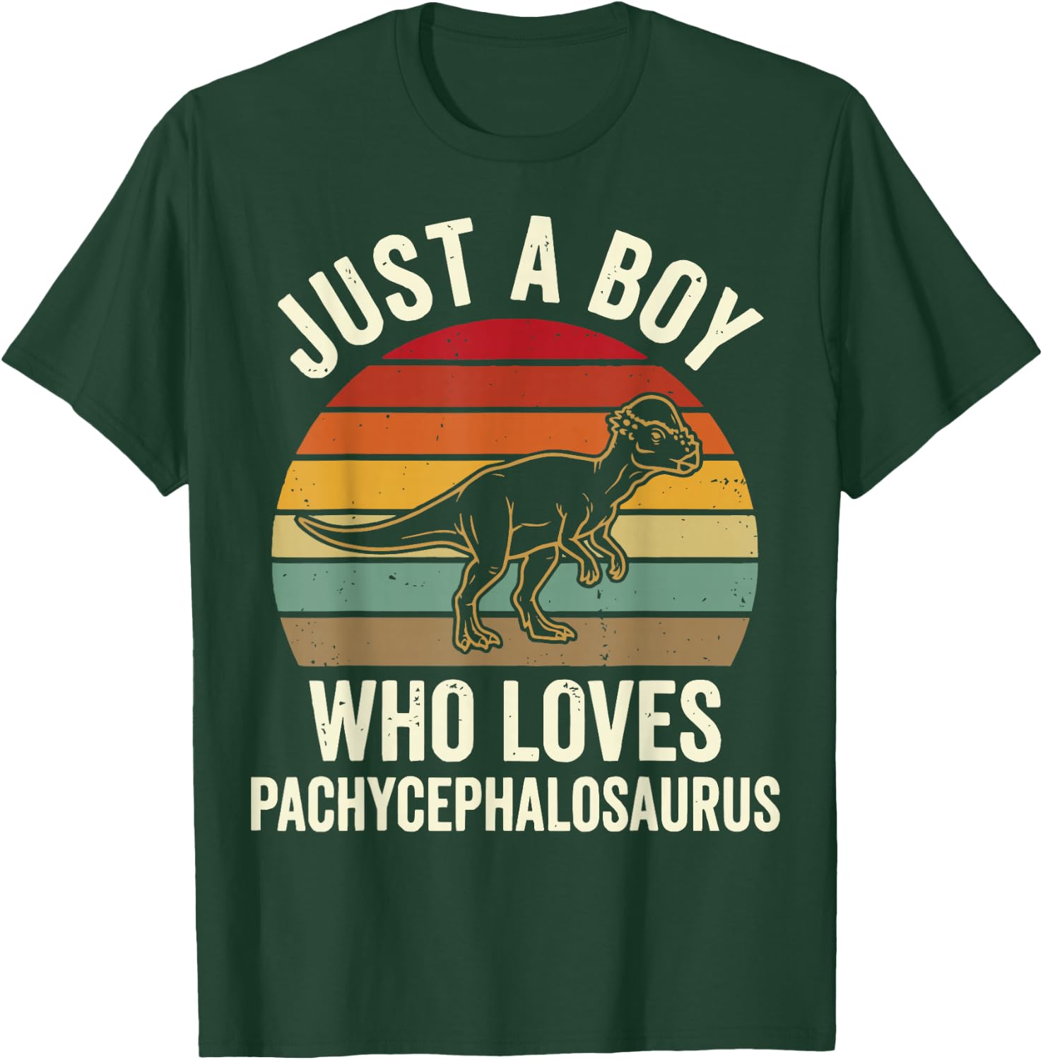 Just A Boy Who Loves Pachycephalosaurus T-Shirt - T-Shirt | Forest