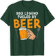 Bbq Legend Fueled Funny Barbecue Grill Meat Grill Dad Men T-Shirt - T-Shirt | Forest